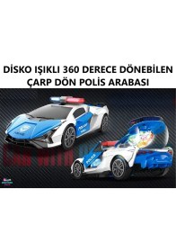 Resim Brother Toys 3D Disko Işıklı ve Müzikli 360 Derece Dönebilen Bugatti Pilli Oyuncak Çarp Dön Araba 