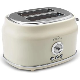 Resim Mena Rise Retro Ekmek Kızartma Makinesi Krem 