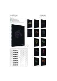 Resim Freestyle Pp Kapak A4 Spiralli 96 Yaprak Çizgili Defter 12'li Paket 