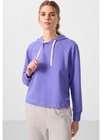 Resim Açık Eflatun-taş Kapüşonlu Oversize Kadın Eşofman Takım - 95336 Açık Eflatun/taş 