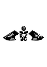 Resim Motosıklet Kaplama Tk-03 Punısher Tasarımlı Tank Pad 01 