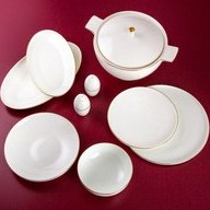 Resim Jumbo Bianca Gold 57 Parça 12 Kişilik Yemek Takımı 