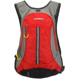 Resim Lixada Ergonomik Bisiklet Sırt Çantası - 15l, Su Geçirmez, Kask Ve Su Torbası İçin Özel Tasarım, Gece Güvenliği İçin Reflektif Şeritler. Kırmızı Kırmızı 