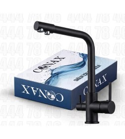 Resim Conax 3 Yönlü Su Arıtma Musluğu-Black 