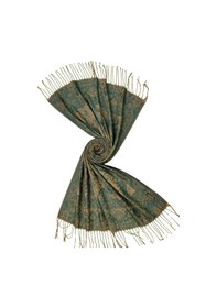 Resim Mim Eşarp Kalın Kışlık Paşmina Şal 75x190 Cm Haki 