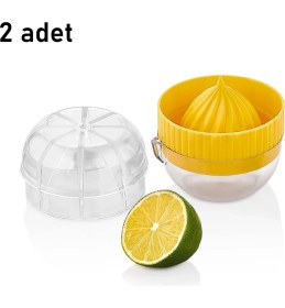 Resim Mons 2 Adet Qlux Ideas Limon Sıkacağı Bpa Içermez Kapaklı Limon Sıkacağı L-00239 (2 Renk Gönderilir) 