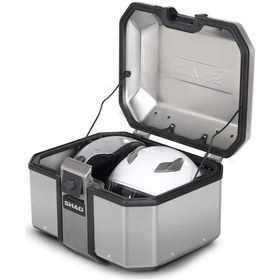 Resim Shad Tr-48 Motosiklet Metal Arka Çanta Titanyum 