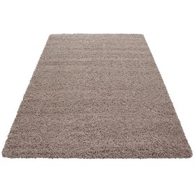Resim Yuvarlak Soft Shaggy Halıyüksek Tüylü Düz Bej Rengi Çocuk Odası Oturma Odası Salon Mutfak Halısı 