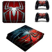 Resim Kt Decoration Spider Playstation 4 Slim Kasa Sticker Kaplama 
