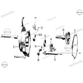 Resim Mondial Ritmica 100-110 Speedy Ara Dişli 50T (492629086) 
