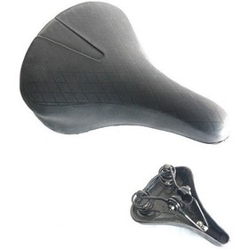 Resim Bisiklet Rahat Yaylı Geniş Sele Siyah 