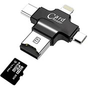 Resim Daytona HC05 4 In 1 iOs Android Type-C Lightning USB-A MicroSD TF Kart Okuyucu 