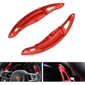 Resim beyaztuning Porsche Cayenne F1 Vites Kulakçık Paddle Shift 2017 Sonrası Kırmızı 