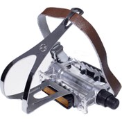 Resim VP Components VP-365 + VP-712 Deri Kayış Kalpiyeli Fix Bike Pedal 