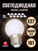Resim Jazzway E27 Mini Enerji Tasarruflu 3000k 10'lu Led Ampul 202134502 
