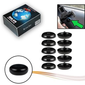 Resim İDEAL OTOMOTİV 5li Set- Siyah Emniyet Kemeri Çıtçıtı Klipsi Düğmesi Stop Düğme Toka Tüm Araçlar Için 