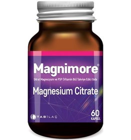 Resim Magnimore Magnezyum Sitrat 60 Kapsül 