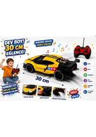 Resim 30 Cm Uzaktan Kumandalı Işıklı Duman Efektli Yarış Arabası Şarjlı Rc Araba 6+ Yaş 