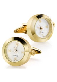 Resim Omark Cotton Gold Suisse Watch Kol Düğmesi Altın 