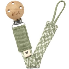 Resim Bibs Paci Braid Sage - Ivory Emzik Askısı 