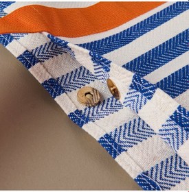 Resim Soft Plaj Çantası - Mavi - 48x35 Cm Çok Renkli 