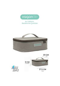 Resim Isı Yalıtımlı Termal Yemek Beslenme Çantası Mama Taşıma Termos Çanta Sıcak Ve Soğuk -ffvgnb1060 Bej 