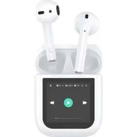 Resim Wiwu Airbuds T24 Dokunmatik LCD Ekranlı Kulakiçi Tws Bluetooth Kulaklık V5.4 Beyaz 