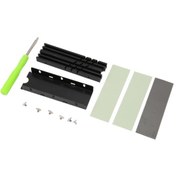 Resim Yuntech01 M.2 2280 Ssd Soğutucu, Çift Taraflı Isı Dağıtımı, 3 Isıiletken Silikon Yastık, Alüminyum Malzeme, Pc/ps5 İçin Nvme Ve Sata Uyumlu 