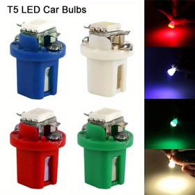 Resim 10 adet GOK LED Araba Gösterge Paneli Işıkları - 12V T5 5050, Çok Renkli (Yeşil, Beyaz, Kırmızı, Mavi, Sarı) - Kolay Kurulum, Düşük Güç Tüketimi & Uzun Ömür, İç Gösterge, Göstergeler 