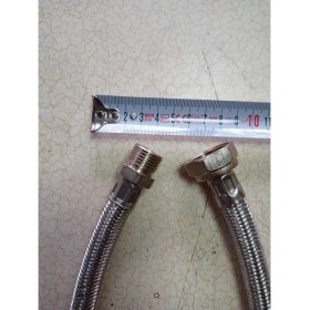 Resim Drl Hirdavat 70 cm 3/4x1/2 Kalın Çelik Örgülü Bağlantı Hortumu Nipelli 1 Ad 