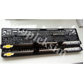 Resim Chevrolet Logolu Yazılı Pleksi Takmatik Plakalık Takımı 2'Li Set 548332009 