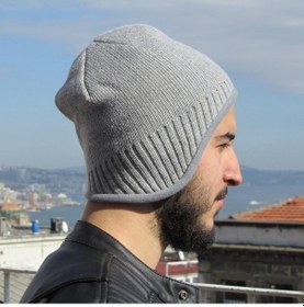 Resim Içi Polarlı Kulaklıklı Erkek Bere Şapka 4 Renk Cp181 