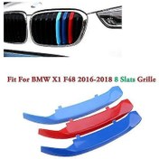Resim Bmw X1 E84 2010-2015, F48 2016-2018 M Performance Kaiyi İçin Yarış Izgara Kapağı Klipsi Trimi 7-8 Çubuk 
