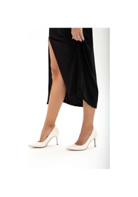 Resim Tamer Tanca Kadın Hakiki Deri Beyaz Stiletto Ayakkabı 22 5205 Bn Ayk Beyaz 