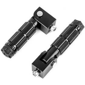 Resim Skycity Motosiklet Elektronik Bisiklet Katlanabilir Alüminyum Pedal, 8mm Evrensel Tekerlek Aksesuarı, Anti-kayma Desenli, Siyah Jt-011 Çift Paket 