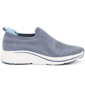 Resim Derimod Zero Kadın Mavi Kalın Tabanlı Kumaş Sneaker 25SFE49536F 
