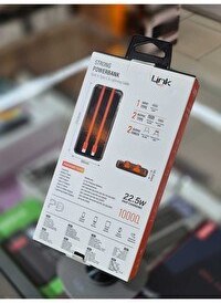 Resim Linktech LC13 Strong Dijital Ekranlı 22.5W 10.000 Mah Hızlı Powerbank Siyah 