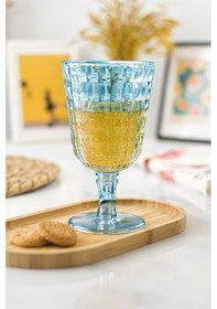 Resim Allegra Aquamarin Kadeh Bardak - 450 Ml Tekli Akrilik Malzeme - Cam Değildir Kırılmaya Dayanıklı Aquamarin 