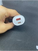 Resim xonex Araç Şarj Başlık (45w Ultra Hızlı Şarj Type C + Usb Girişli Araç Şarjı) 