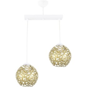 Resim Selçuklu Top Motif Yıldız Ferforje Model Retro Sarkıt Avize U 