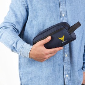 Resim Adelina Bags Erkek Kumaş El Çantası Su itici Fermuarlı Seyahat Traş Kozmetik Çanta 