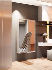 Resim Aynalı Dolaplı Ütü Masası 