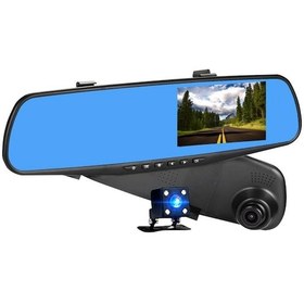 Resim Hd 3,5'' Türkçe Menülü Geri Görüş Kameralı Dikiz Aynalı Araç Kamerası 1080p Hd 4k 64gb Kart 