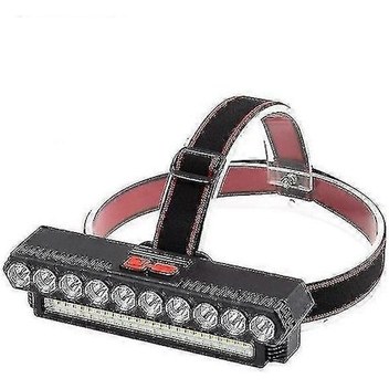 Gece Balıkçılık Farı Açık Hava Güçlü Işık 6/8/10led Baş Üstü Usb Şarj Edilebilir Far.