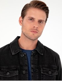 Resim Pierre Cardin Erkek Siyah Ceket Denim 50292102-vr046 Siyah Siyah 