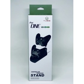 Resim YUES Xbox One / One S / One X Şarj Standı LED Göstergeli Kaymaz Tabanlı Plastik Mat Siyah 