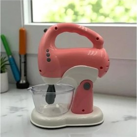 Resim Erdo Ticaret Hareketli El Mikseri ile Pilli Mutfak Oyuncak Seti - Mavi-Pembe 