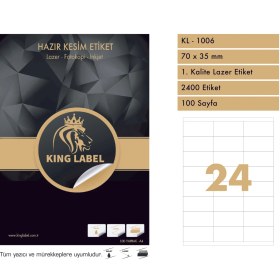 Resim King Label Kl - 1006 Lazer Etiket 70 x 35 mm 