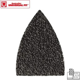 Resim Worx WA2121 Çok Amaçlı Raspalama Makinası Için 34X34MM 20ADET 80KUM Cırtlı Universal Parmak Zımpara Kâğıdı 