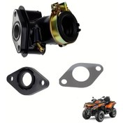 Resim Tongdashop 1 Set 50cc Gy6 Tek Hortum Bağlantılı Emme Manifoldu Rondelasi 139qmb Motor 